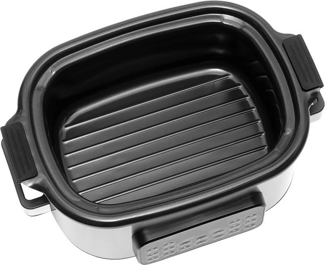 Multicooker/slow cooker Concept CK9000 6L 1250W 10 programe inox me shportë avulli dhe formë silikoni