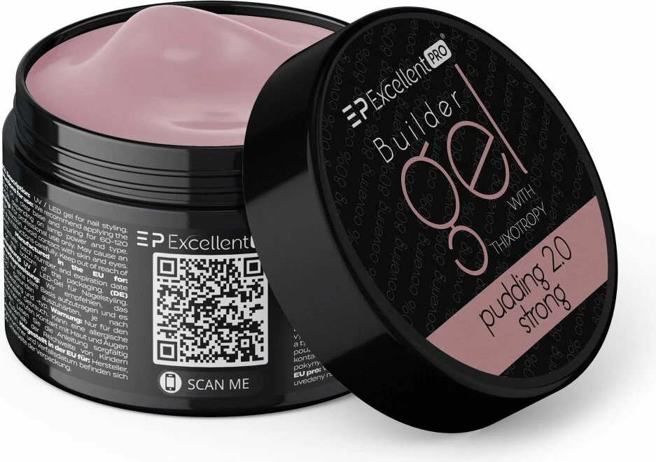 Xhel ndërtues për femra Excellent PRO Pudding 2.0 Strong, 50g