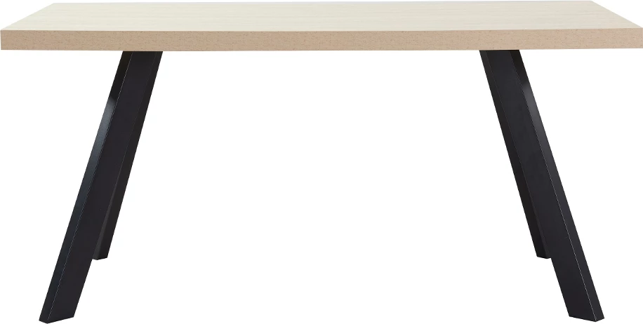 Tavolinë Lithos, ngjyrë bezhë e zezë, 160x80x76cm