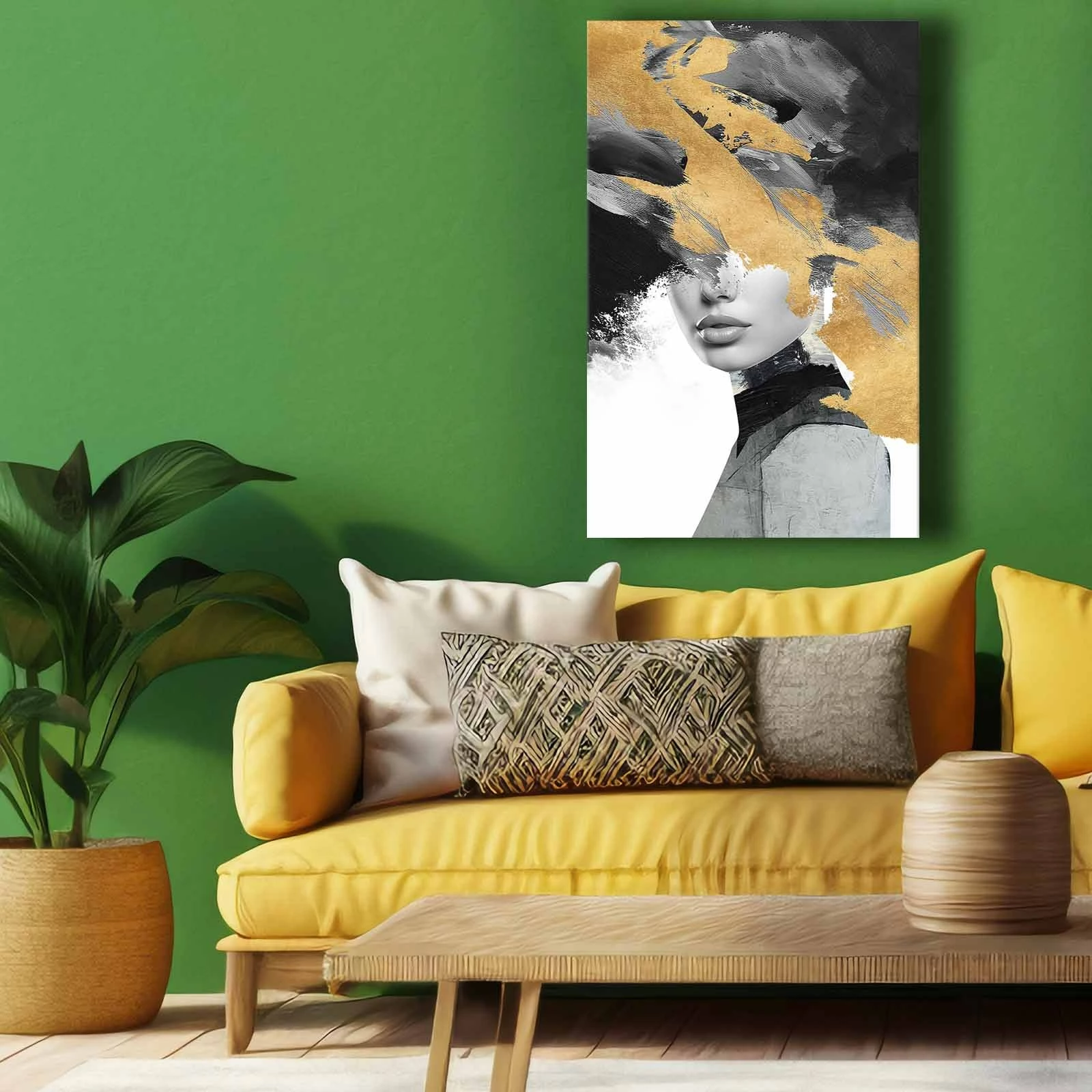 Pikturë dekorative në kanavacë, shumëngjyrëshe, 45x70cm, Wallity 4570softc-014