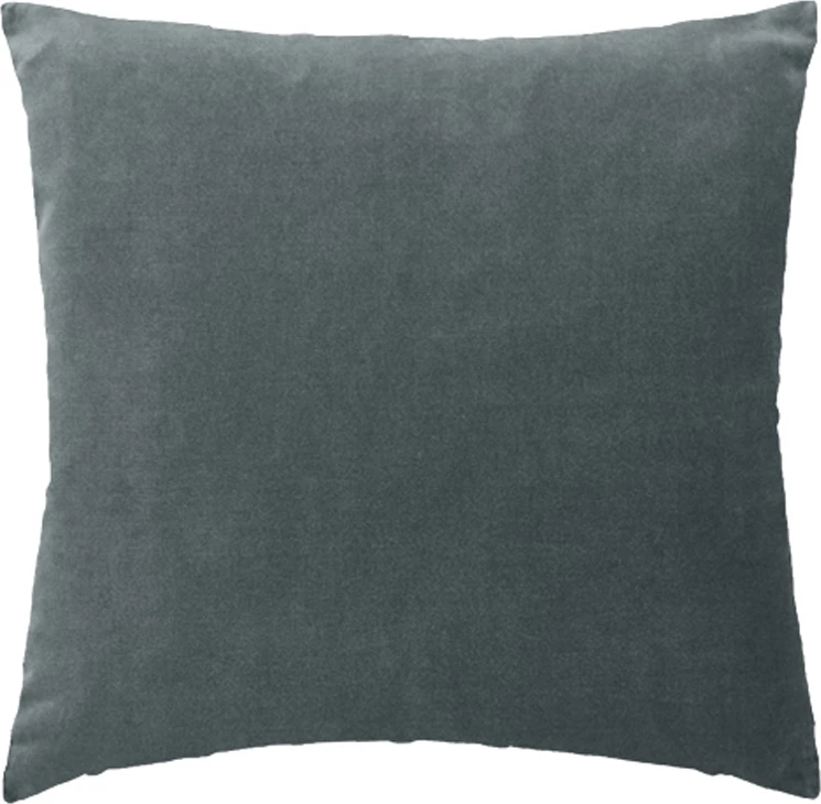 Jastëk dekorativ Seri, kadife, ngjyrë gri, 45x45cm