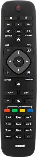 Pilot universal Blow 3988 për TV Philips/VCR/DVR, 8 m, 2xAAA, i zi, blister