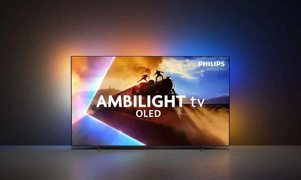 Televizor, Philips 77OLED770/12 77" OLED UHD, Ambilight, Smart (Titan OS), 120 Hz