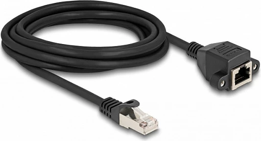 Kabllo zgjatëse DeLOCK RJ-50, mashkull në femër, S/FTP, 3m, e zezë