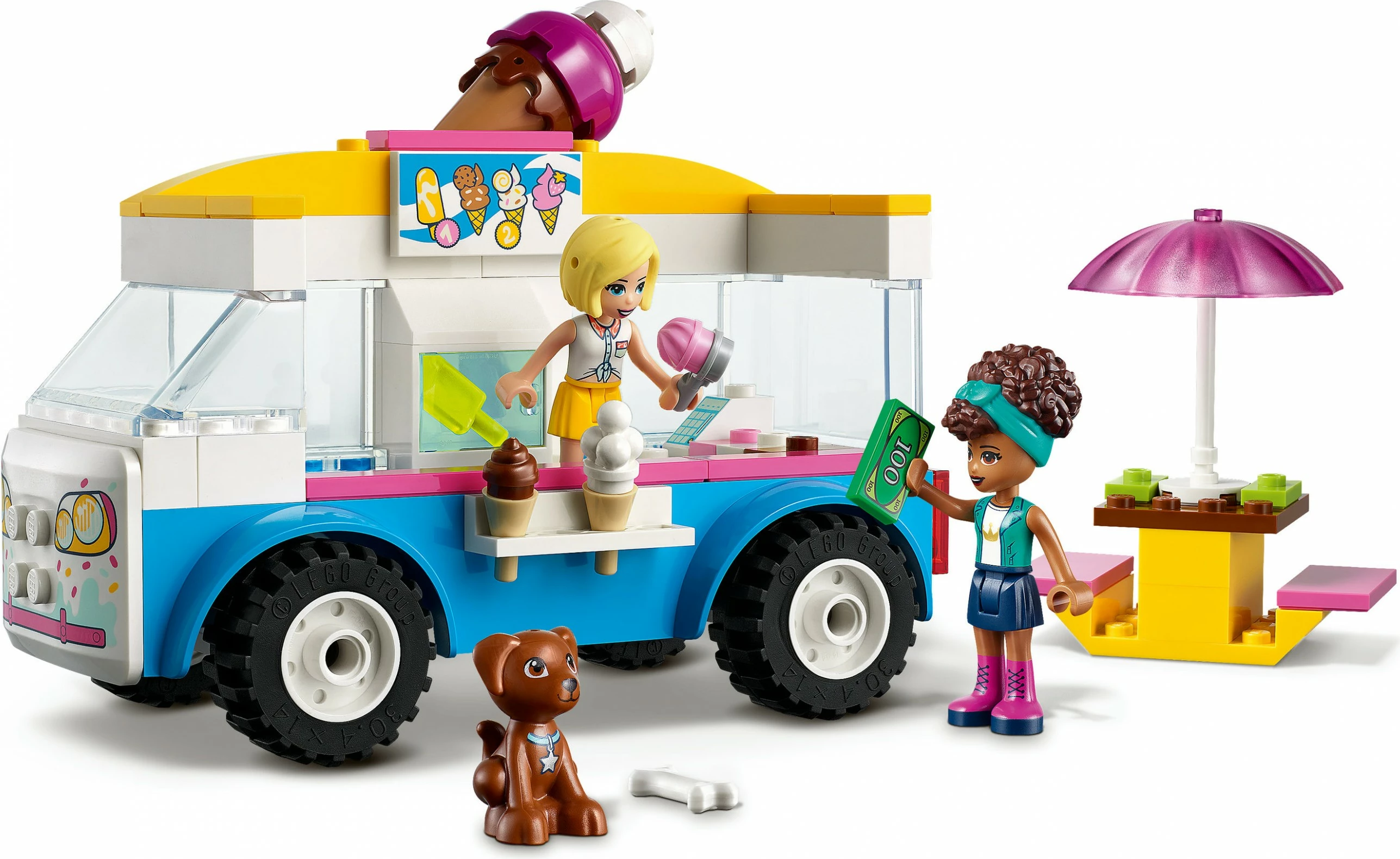 Set ndërtimi LEGO Friends 41715 me furgon akulloresh, 84 pjesë, shumëngjyrësh