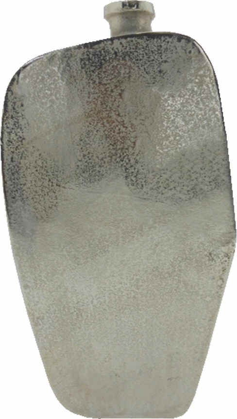 Vazo dekorative Anzac, alumin, ngjyrë argjendi-nikel, 21x7x41cm