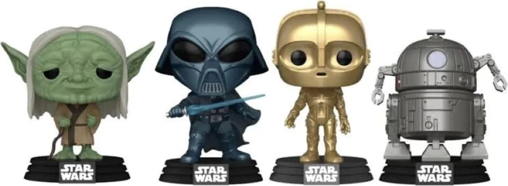 Set figurina koleksionuese vinyl, Funko POP! Star Wars Concept Series, paketim 4 copë