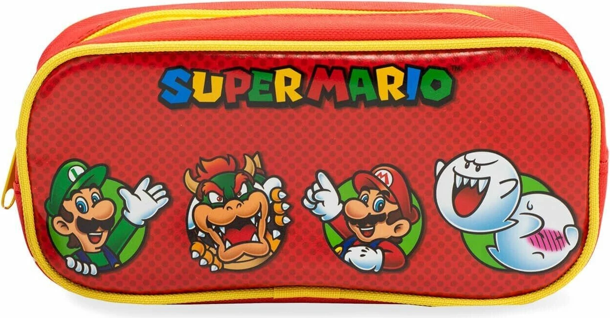 Çantë Pyramid Super Mario Character Circles, 22 x 6 x 11 cm, e kuqe