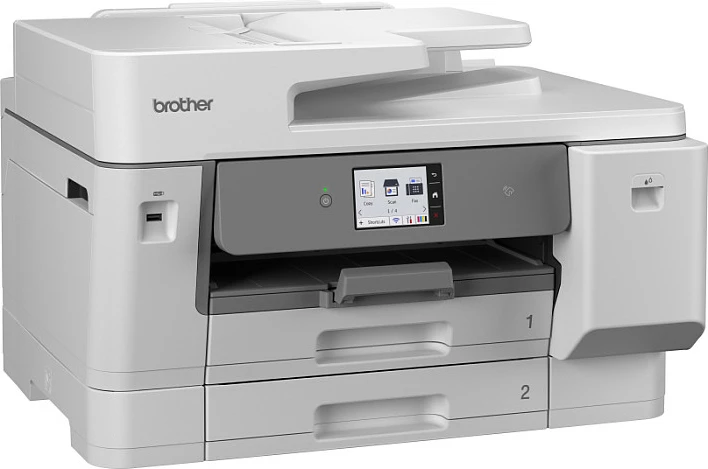 Printer multifunksional Brother MFC-J6975DW, inkjet me ngjyra A3, duplex, Wi‑Fi, Ethernet, 2x250 fletë, ADF 50 fletë, bardhë/gri