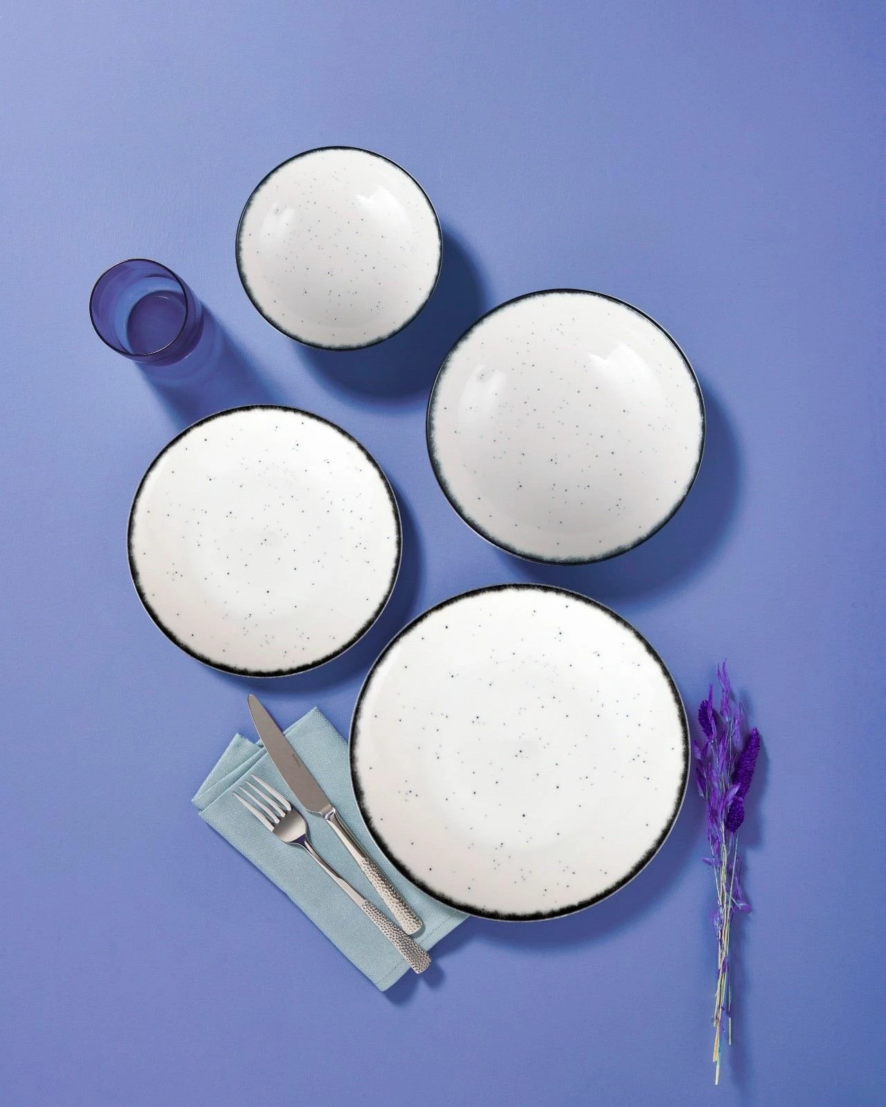 Set enësh për drekë, porcelan, 24 copë, Hermia, GBSATN24KY458SYH