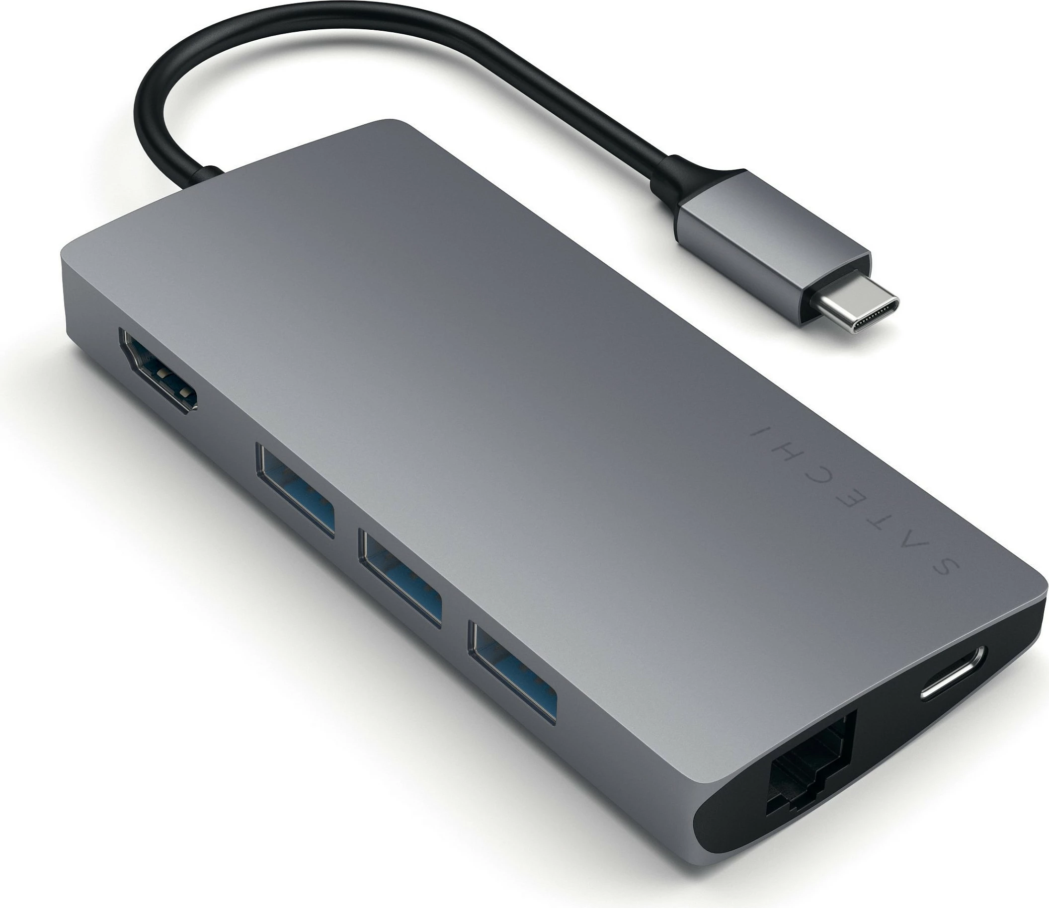 Hub USB-C Satechi V2 Multi-Port 8-në-1, ST-TCMA2M, Space Gray