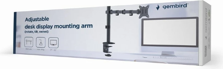 Mbajtëse monitori Gembird MA-D1-01, deri në 32'', e zezë