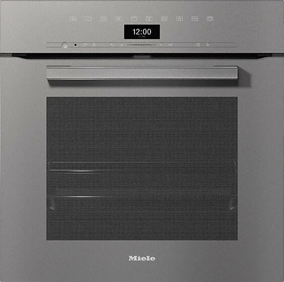 Furrë e integruar Miele H 7464 BP 76L, pirolizë, Wi‑Fi, grill, termometër pjekjeje, Gri grafit