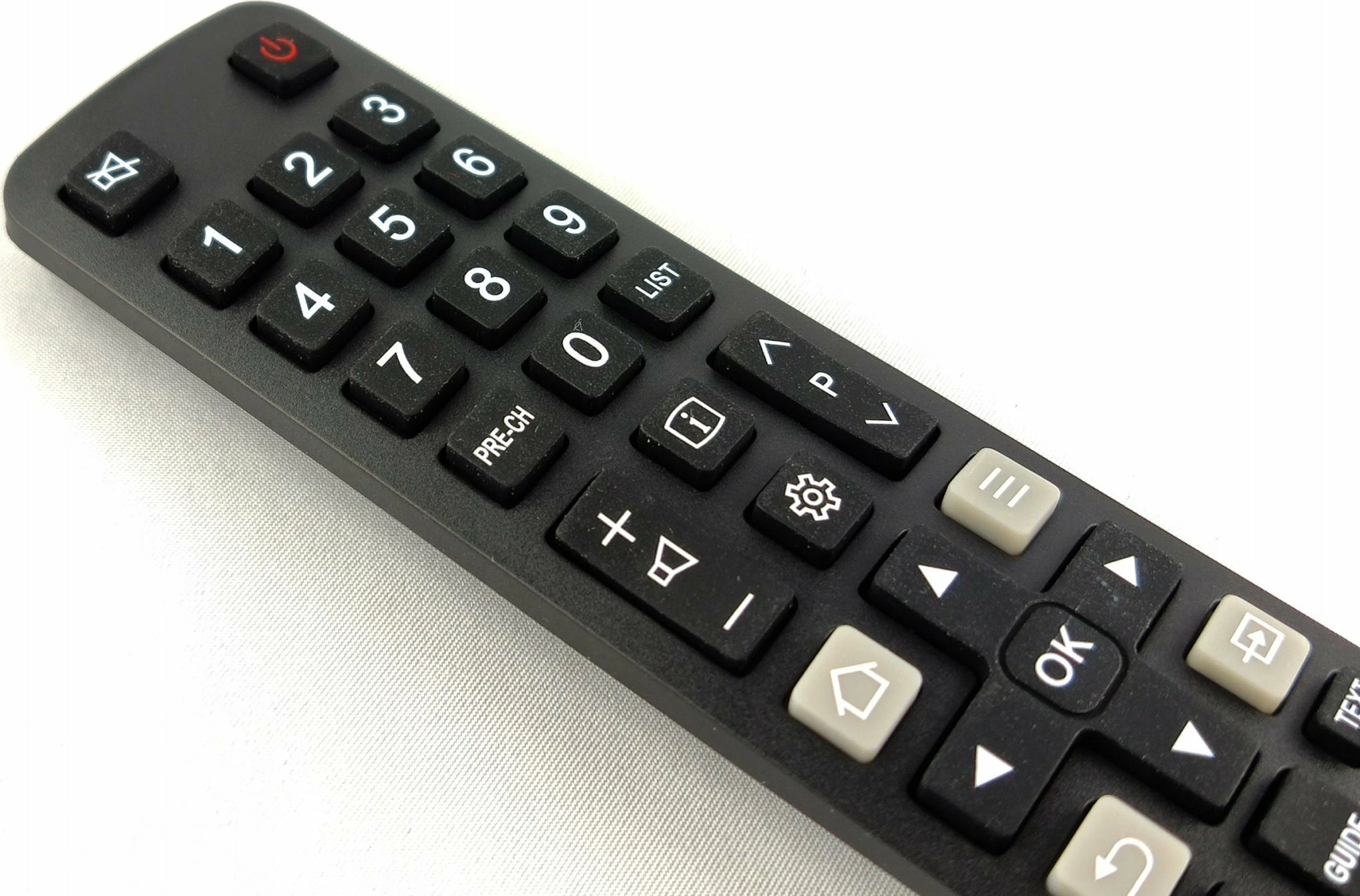 Pilot universal Lamex RM-L1508 për TV Thomson/TCL, IR, Smart/Netflix, i zi, me bateri