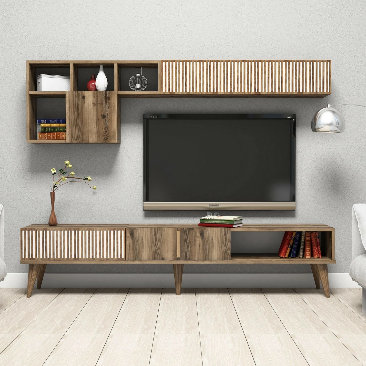 Komodë TV Hanah Home, Milan, ngjyrë arre