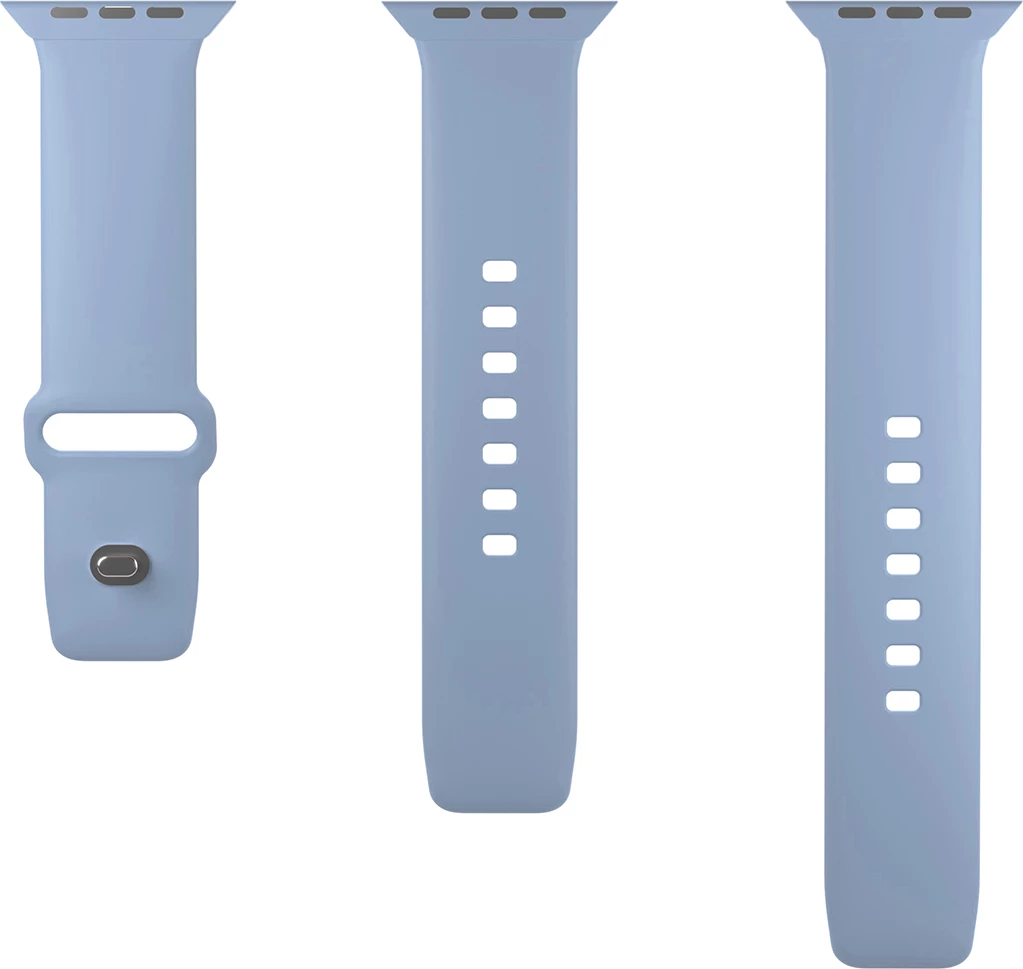 Rrip silikoni për Apple Watch Puro Icon, 42/44/45/49mm, 2 copa, kaltër