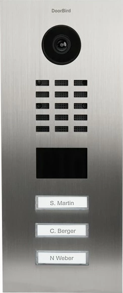 Interkom video DoorBird D2103V, 10 m, IR, Çelik inox