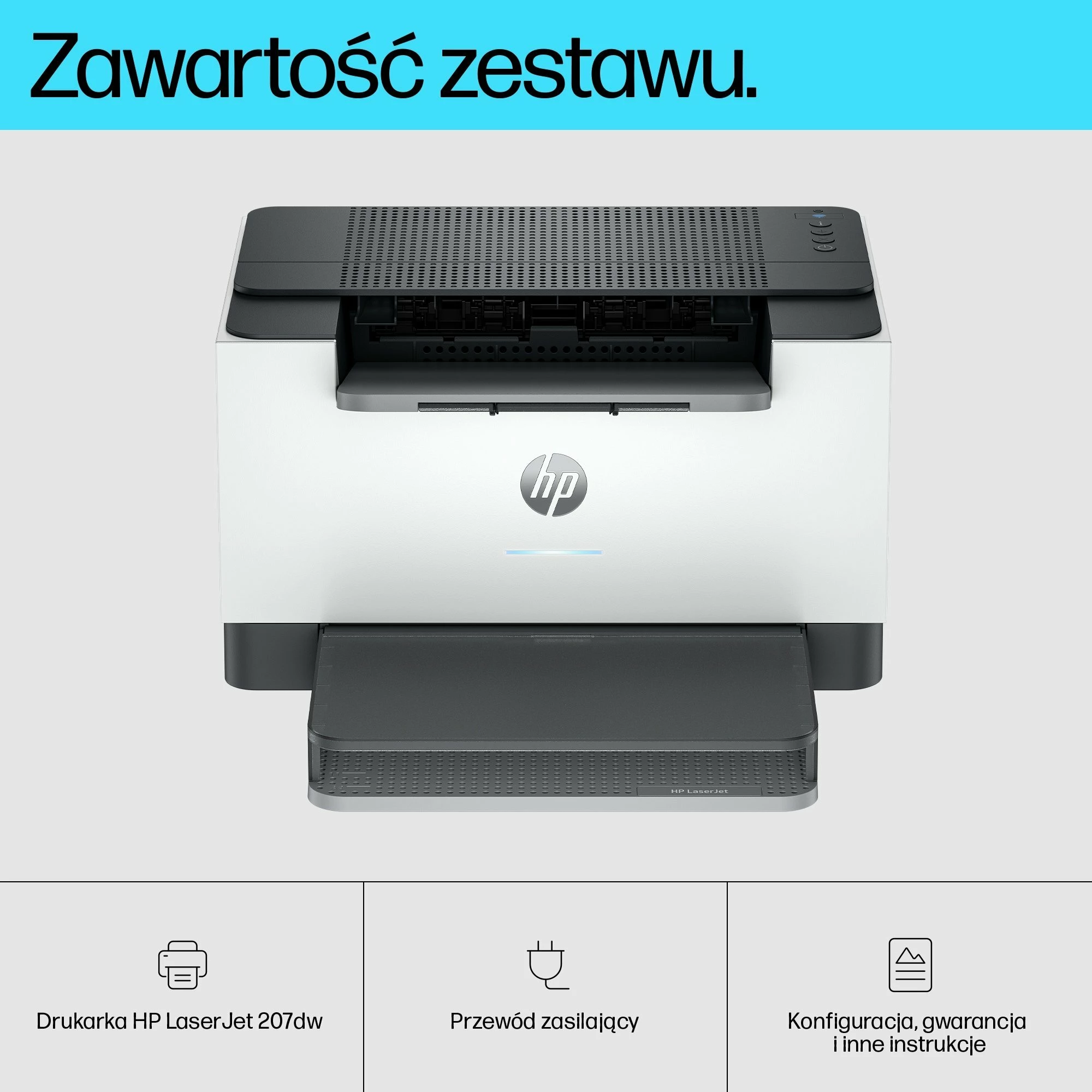 Printer lazer HP LaserJet M207dw (8J9K9F) A4, duplex, Wi‑Fi/Ethernet, 27 ppm, 600x600 dpi, e bardhë