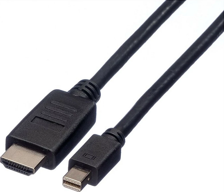 Kabllo ROLINE Mini DisplayPort në HDMI (HDTV), 1 m, 1920x1200, e zezë