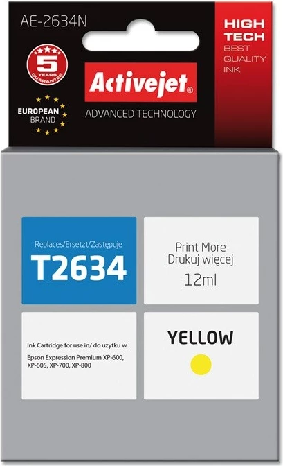 Ngjyrë zëvendësuese Activejet AE-2634N për printer Epson, 12 ml