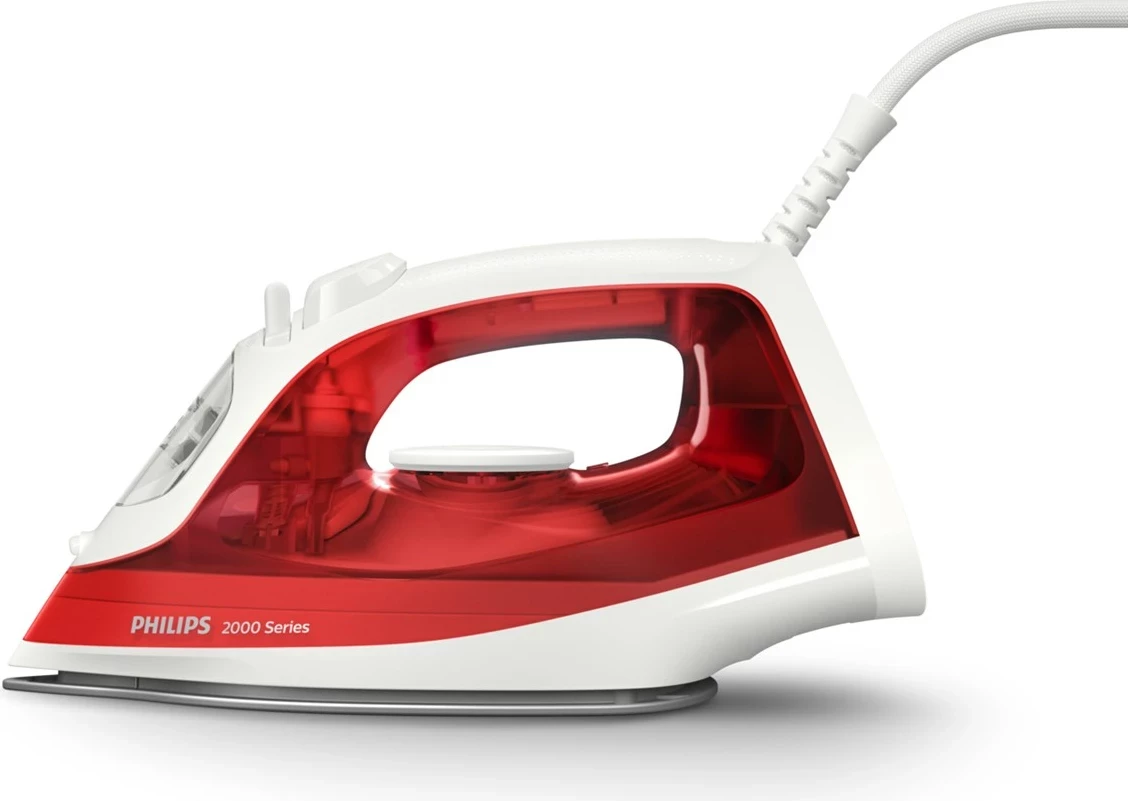 Hekur me avull Philips DST 2010/40, 2000 W, Taban jo ngjitës, Kuq, Bardhë