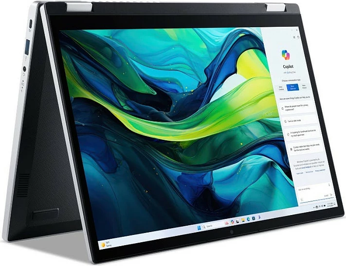 Laptop 2-në-1 Acer Aspire Go Spin 14 AGSP14-31PT-36R6, 14" Touch WUXGA, 16GB RAM, Pure Silver