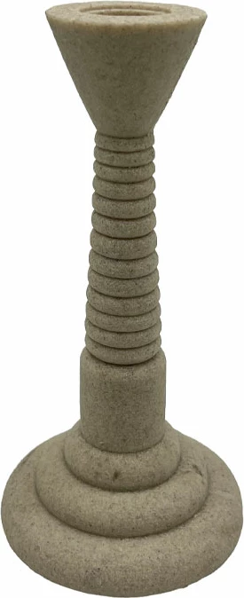 Mbajtës qiriri LITO, gur bezhë, 10x10x20cm