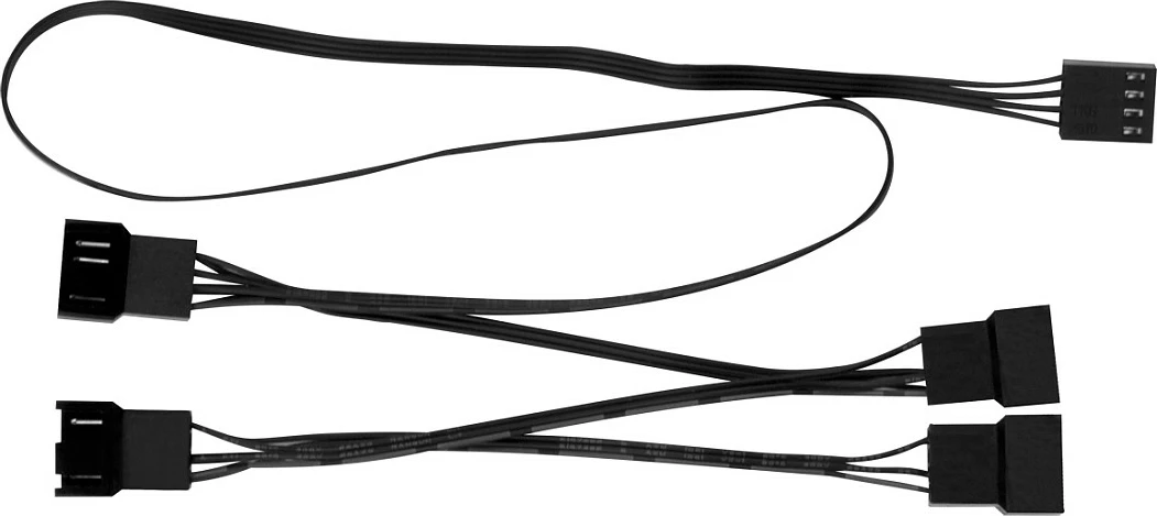 Kabllo ndarëse PWM ARCTIC PST Cable Rev. 2, 4-pin, për 4 ventilatorë, e zezë