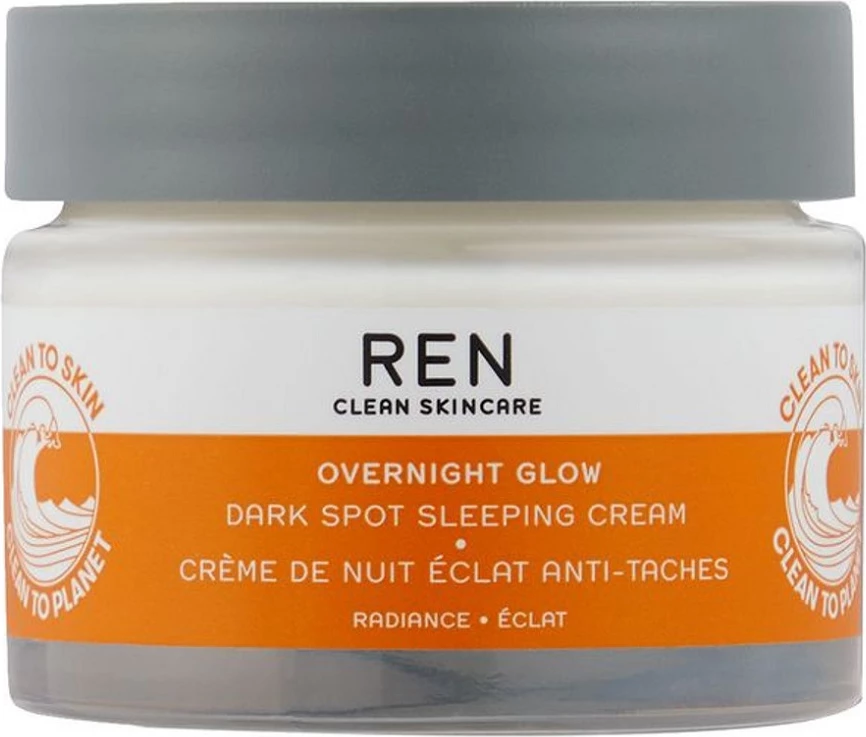 Krem nate për fytyrë REN Overnight Glow Dark Spot Sleeping Cream Brightening Night Cream për femra 50ml