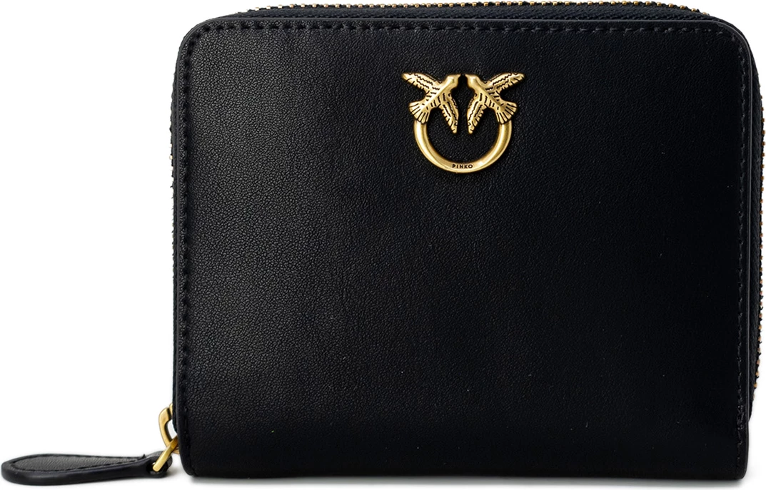 Portofol Pinko Taylor Zip Around Vitello Seta 100249 A0F1 për femra, i zi