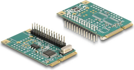 Kartelë zgjerimi DeLOCK 95275 Mini PCIe në Parallel (DB25), internal, e gjelbër