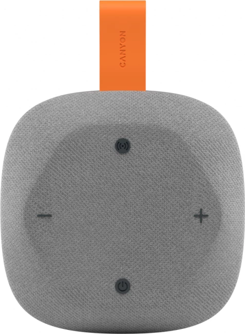 Altoparlant CANYON Hexagon 10, Bluetooth 5.3, 8W, TWS, IPX5, 2500mAh, USB-C, Gri/Portokalli