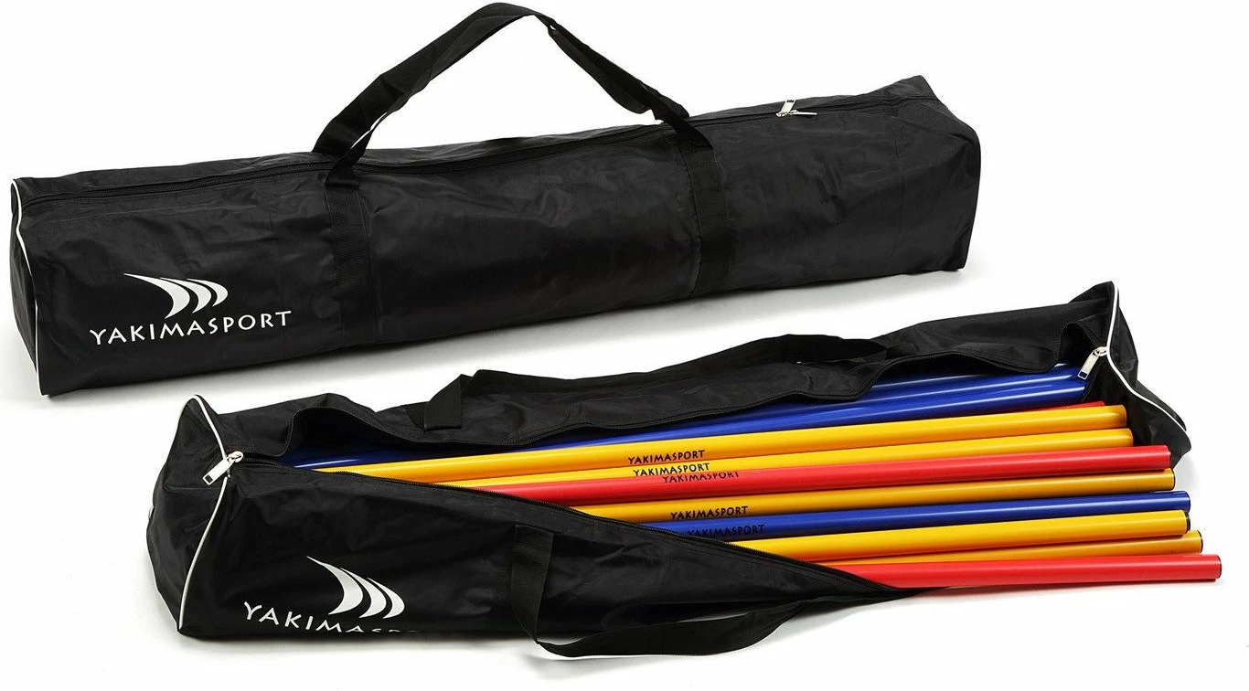 Çantë për shkopinj stërvitjeje YakimaSport 100091 170 cm, e zezë