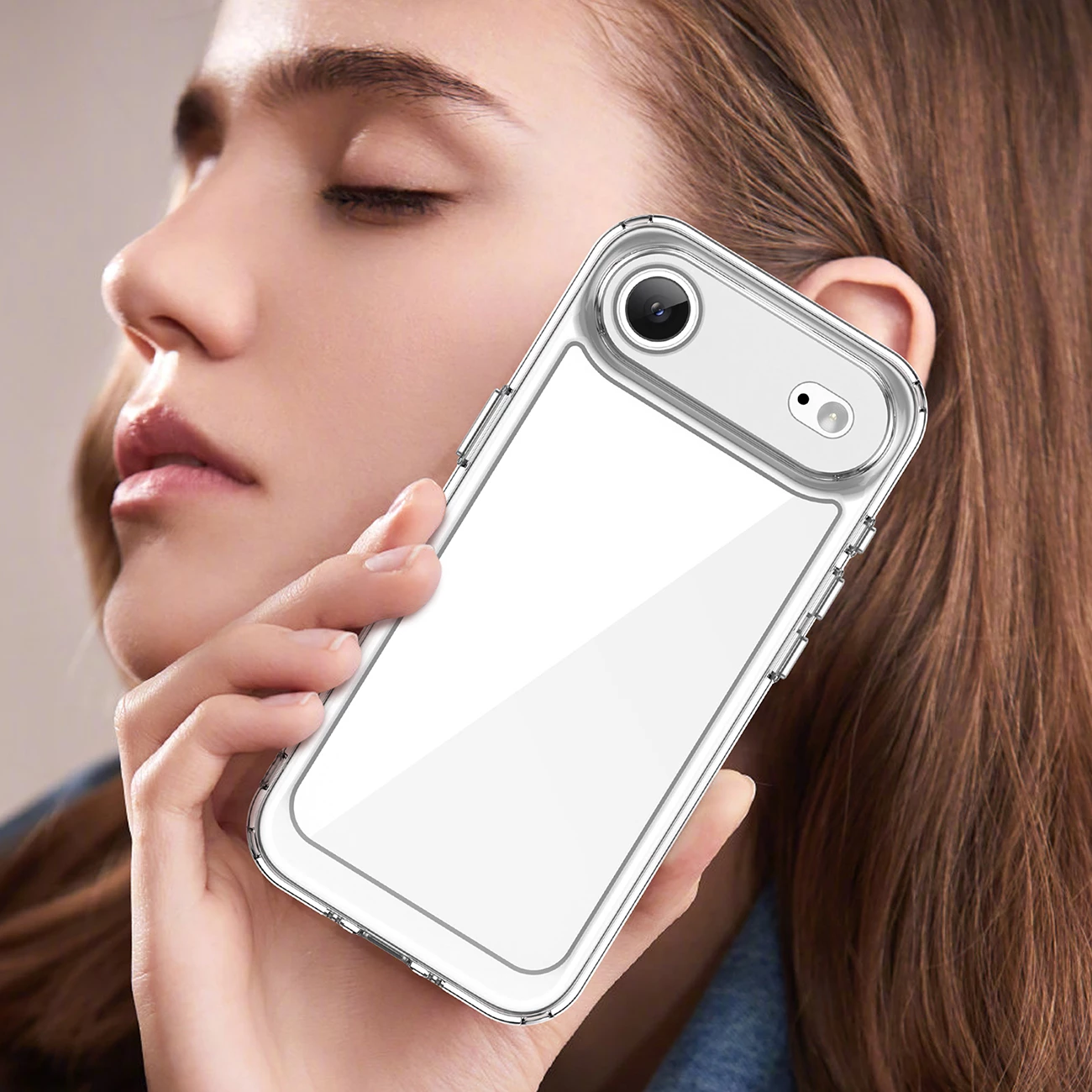 Mbështjellës Hurtel Outer Space për iPhone 17 Air, MagSafe, Transparent