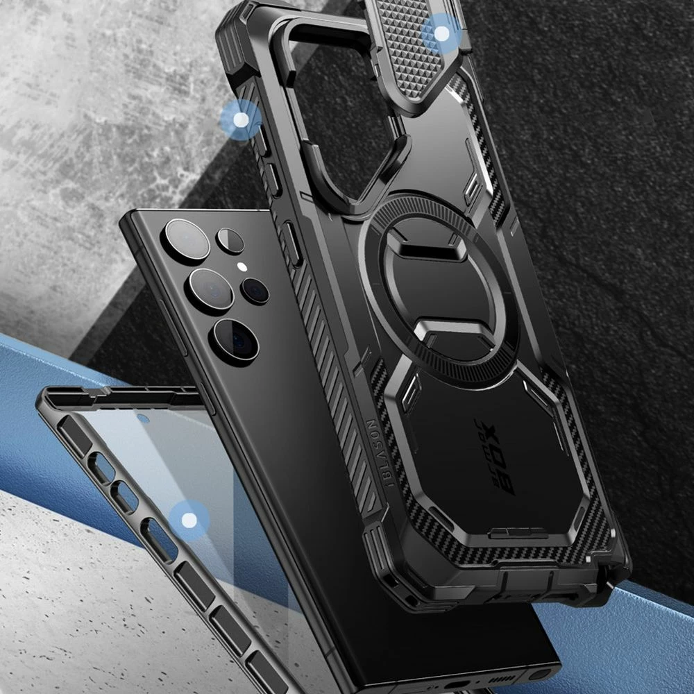 Mbështjellës Supcase ArmorBox MagSafe për Samsung Galaxy S24 Ultra, i zi