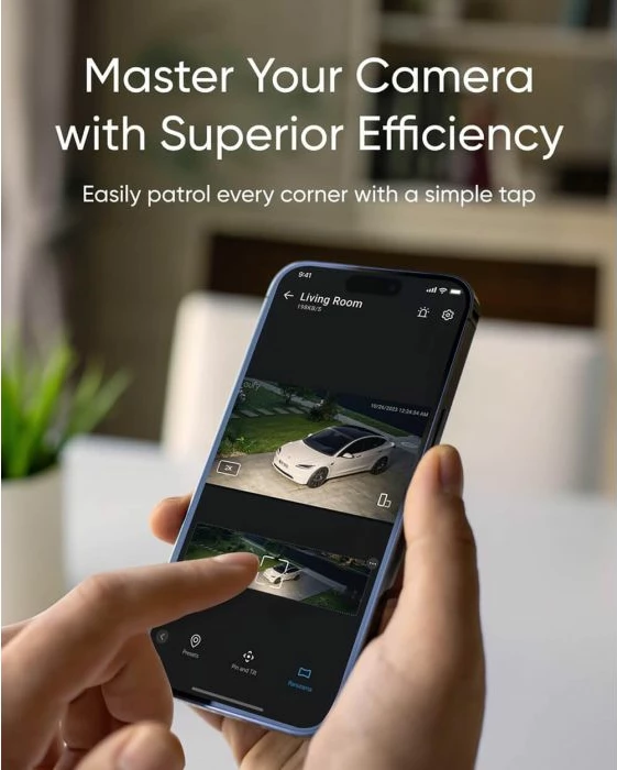 Kamerë sigurie me reflektor Anker eufy Floodlight Cam E30 2K 360° Wi‑Fi IP65 2000 lm, e bardhë