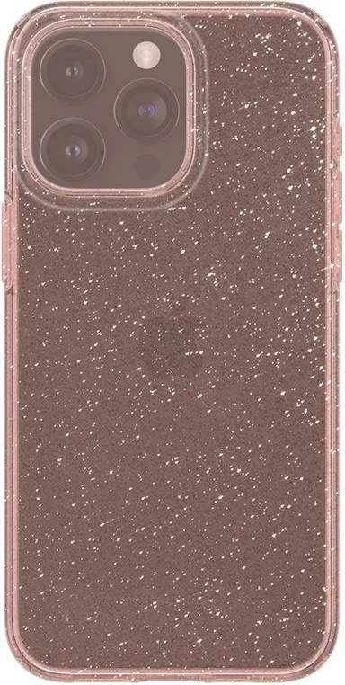 Mbështjellës Spigen Liquid Crystal Glitter për iPhone 15 Pro Max, Rozë/Transparent