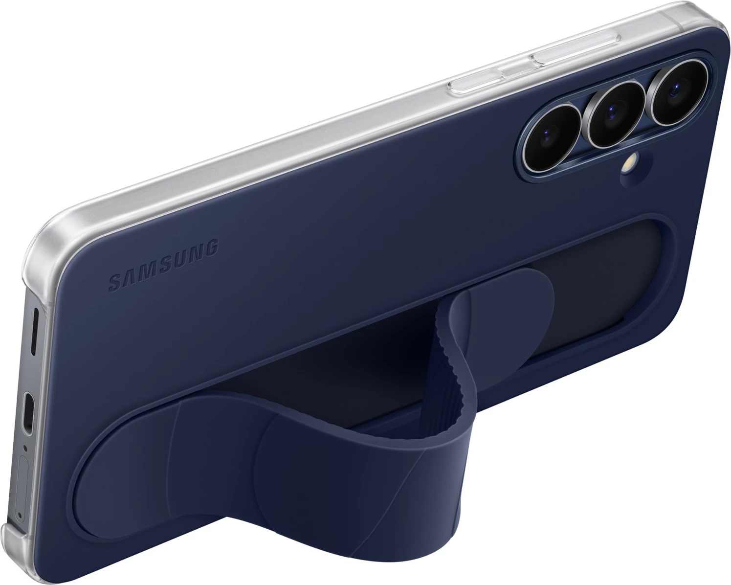 Mbështjellës Samsung Standing Grip Cover për Galaxy S25 FE, dark blue