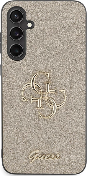 Mbështjellës Guess Glitter Script Big 4G për Samsung Galaxy S23 FE, TPU, Ari