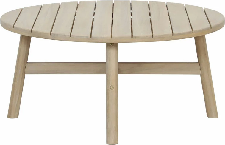 Tavolinë kafeje Lanai, ngjyrë natyrale, 80x80x38