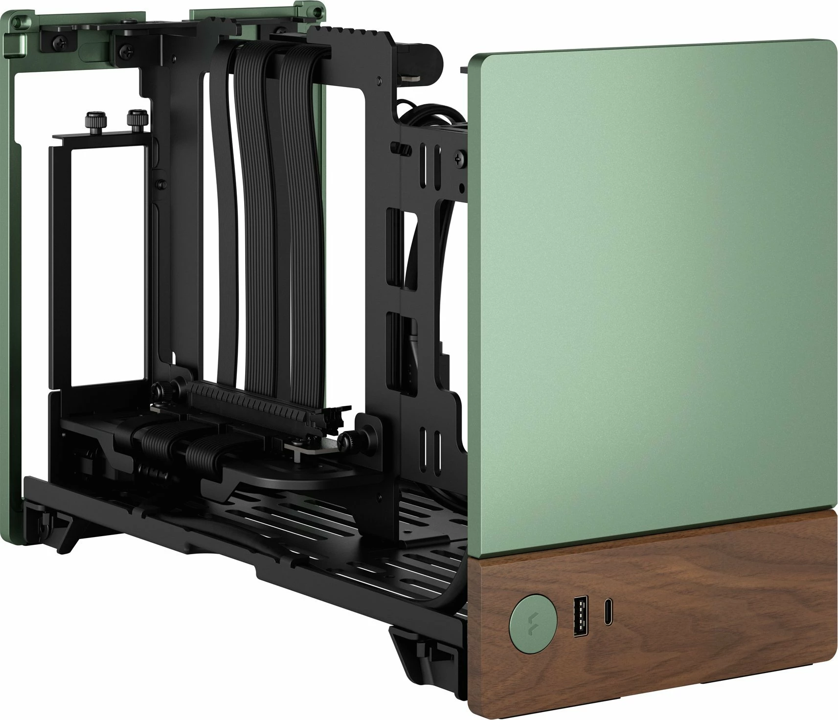 Kasë Fractal Design Terra FD-C-TER1N-03 Mini-ITX SFF, USB-C, pa PSU, jeshile