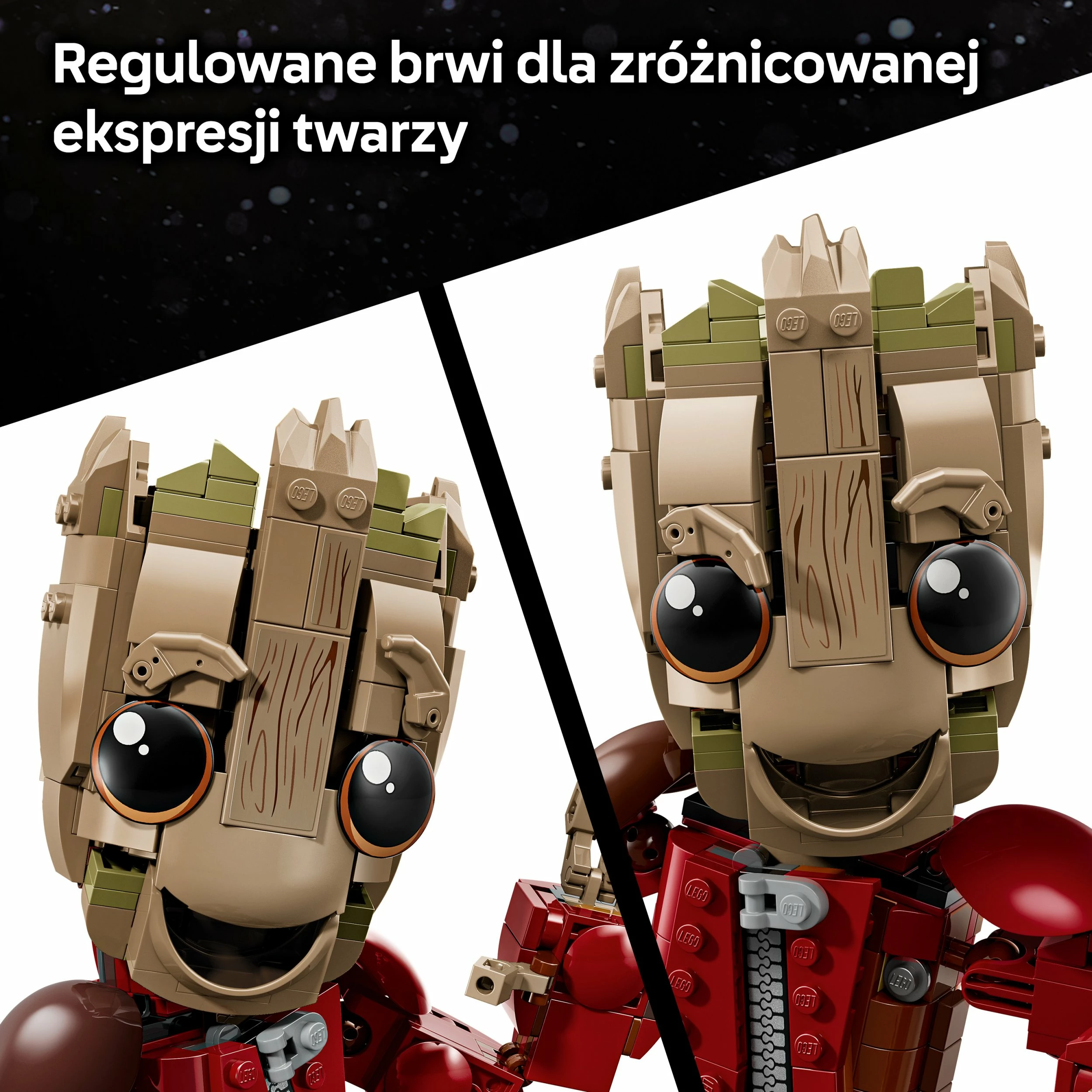 Set LEGO Marvel Groot në kostum Ravager 76341, 604 copë