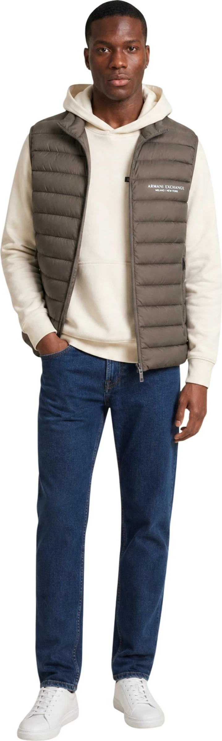 Jelek me pupla për meshkuj Armani Exchange XM001576 AF16927, kafe [Madhësia: M]