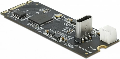 Konvertues DeLOCK M.2 Key B+M në USB Type-C, USB 3.2 Gen 2 10 Gbit/s, i zi