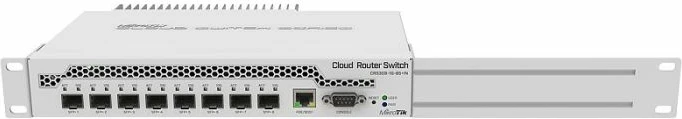 Switch Mikrotik CRS309-1G-8S+IN 8x SFP+ 10Gb + 1x Gigabit, PoE-in, e bardhë