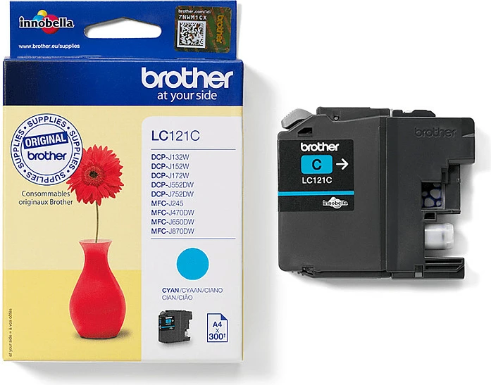 Toner Brother LC121C, Cyan, 300 faqe