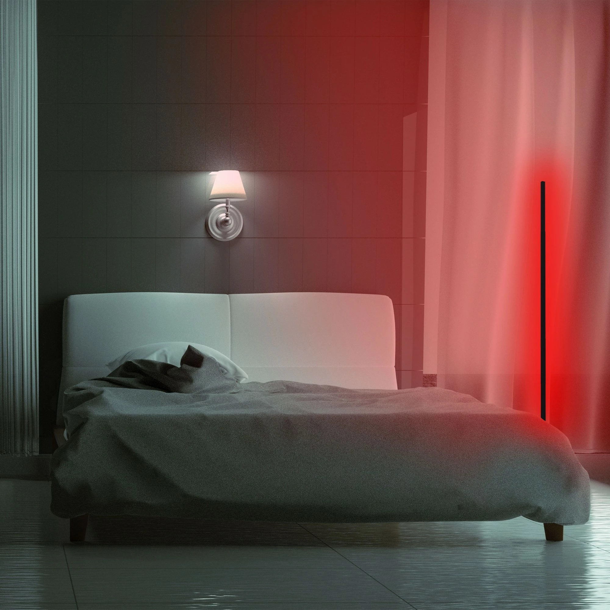 Llambë dyshemeje Opviq, Lumos, e kuqe