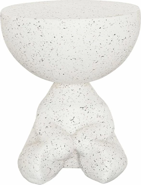 Tavolinë anësore Bear, terrazzo, 38x38x43 cm