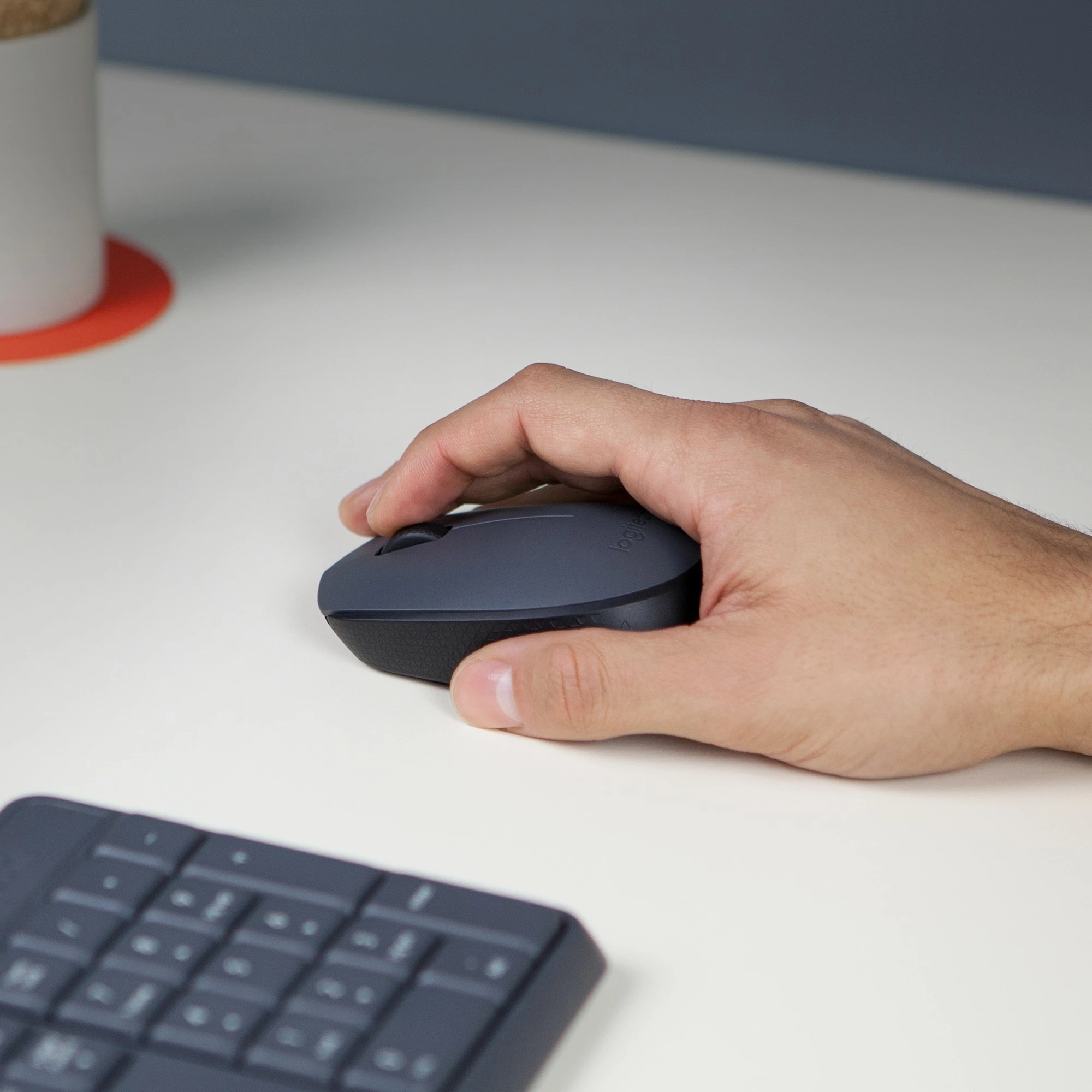 Maus Logitech M170 Wireless, Ambidextrous, Optical, RF Wireless, 1000 DPI, Gri