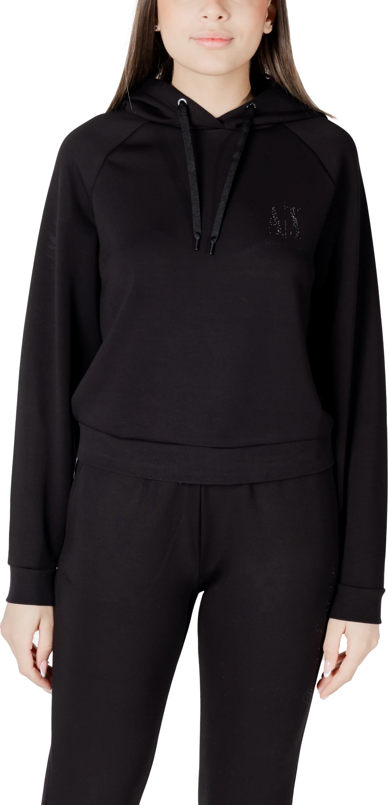 Duks me kapuç për femra Armani Exchange XW000827 AF13397, i zi